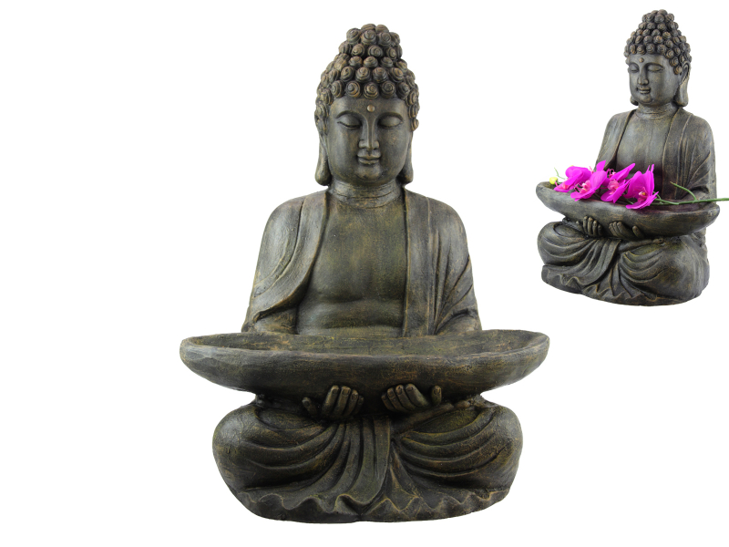 55cm Sitting Rulai Buddha with Tray
