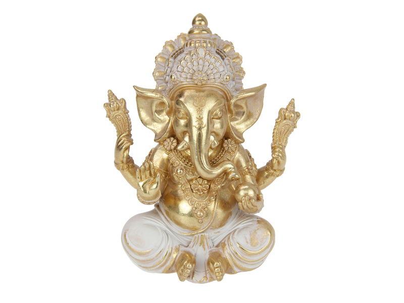 20cm Ganesh in Gold Finish