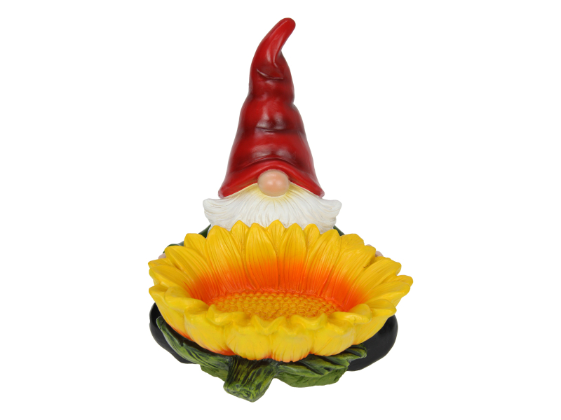 30cm Gnome Bird Feeder with Sunflower
