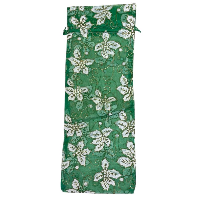 Xmas Gift Wine Bottle Pouch 14x38cm 10pk