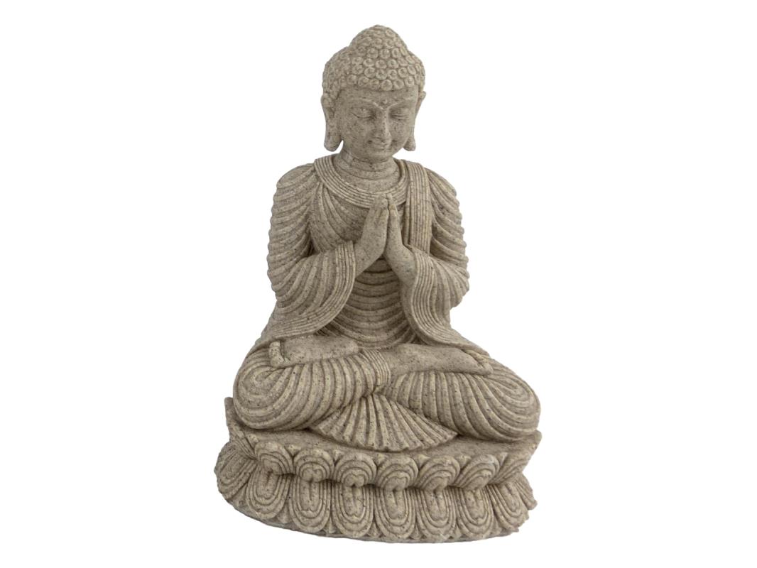 17cm Rulai Buddha on Base in Natural Finish