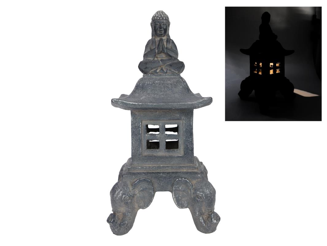 45cm Buddha on Solar Lantern