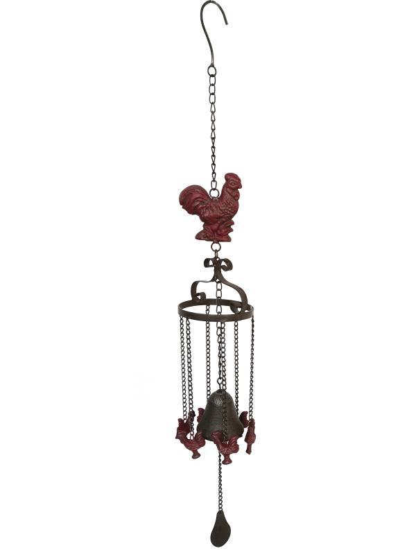 83cm Cast Iron Rooster Wind Chime