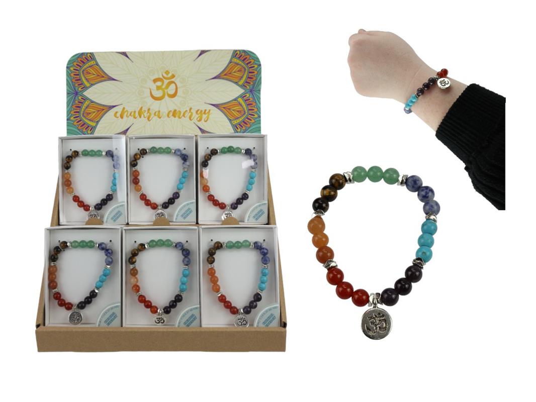 7 Colour Chakra Gemstone Bracelet