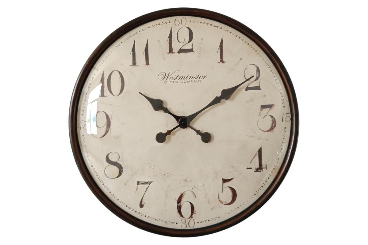 50cm Domed Antique Brown Clock