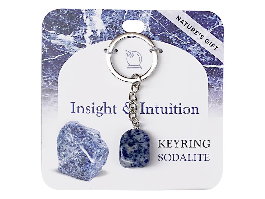 Wellness Gemstone Key Ring Sodalite