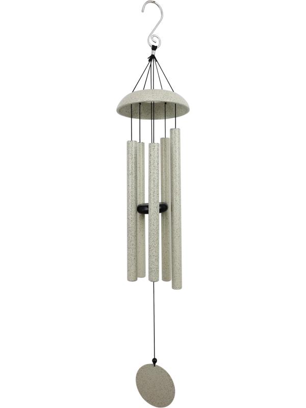 91cm 5 Tube Cream Granite Look Wind Chime