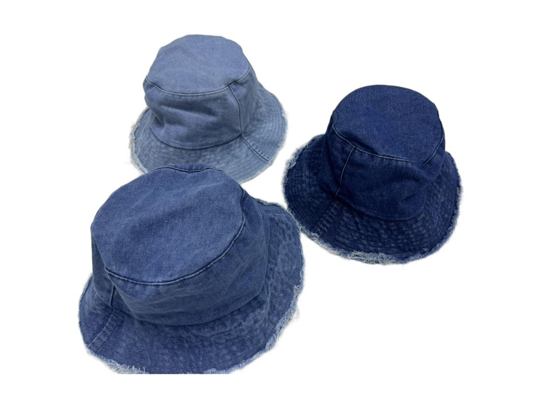 Fashion Bucket Hat with Denim Look 3 Asstd