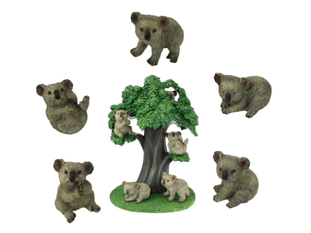 6cm Aussie Koala in Tree Display 6 Asstd (36=Free Display)