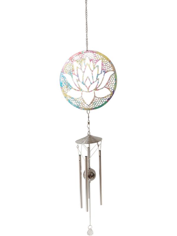 87cm Lotus Flower Coloured Windchime