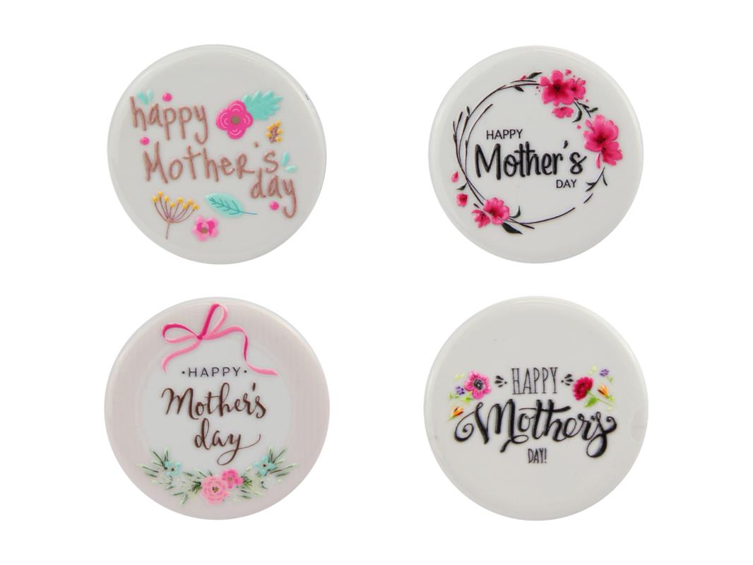 Mothers Day Round Magnet 4 Asstd