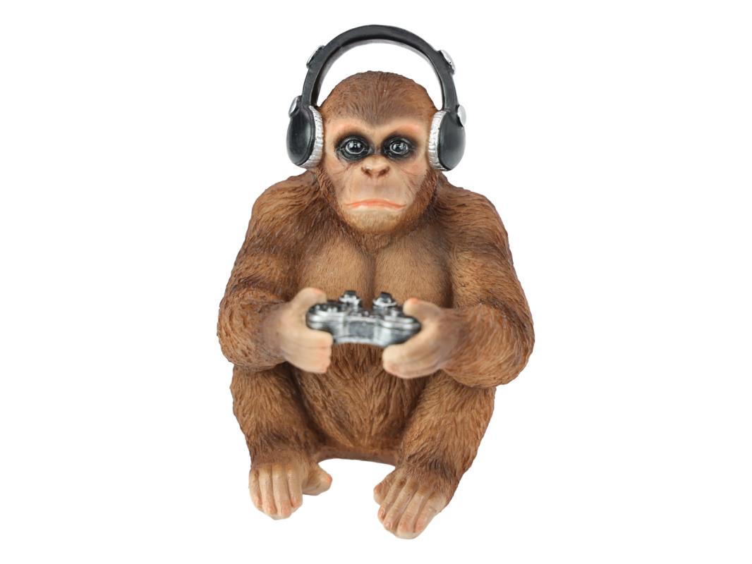 18cm Gaming Monkey with Head Phones 2 Asstd