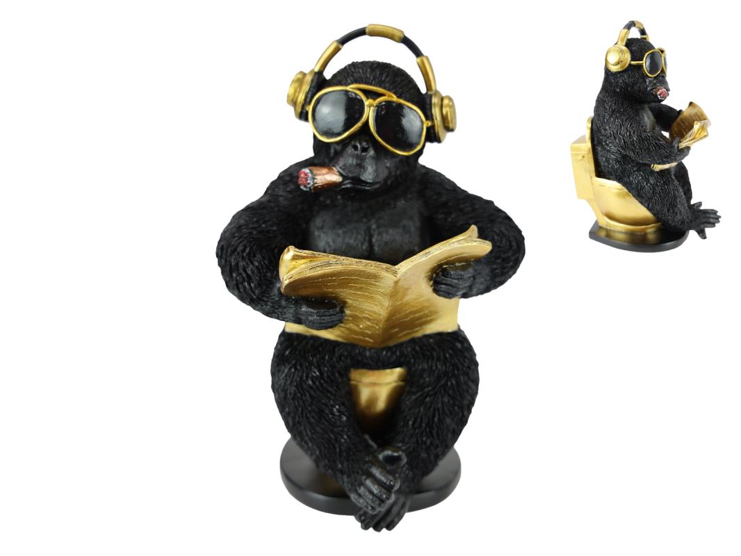 30cm Monkey on Gold Throne