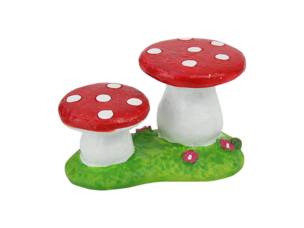 5cm Twin Mushroom Fairy Garden Stand