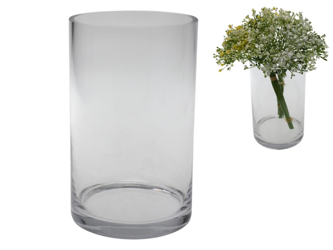 20x13cm Clear Glass Vase Cylinder