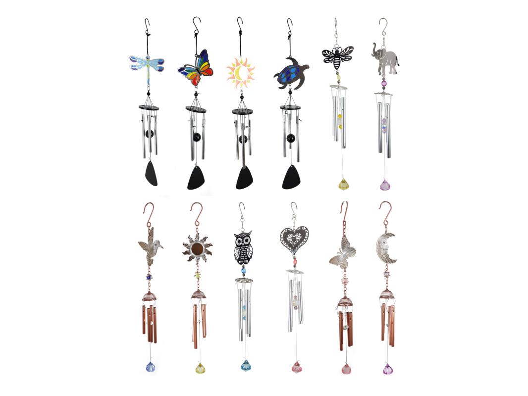 Small Wind Chime Mixed Pack 12 Asstd *Special Bulk Buy Price MOQ= 72*