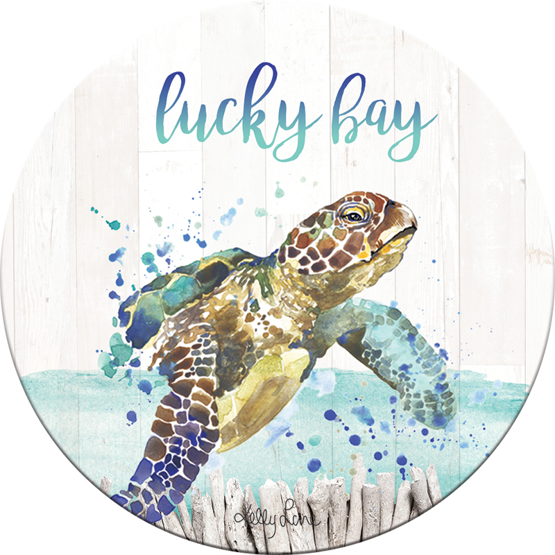 16cm Round Trivet Turtle by Kelly Lane