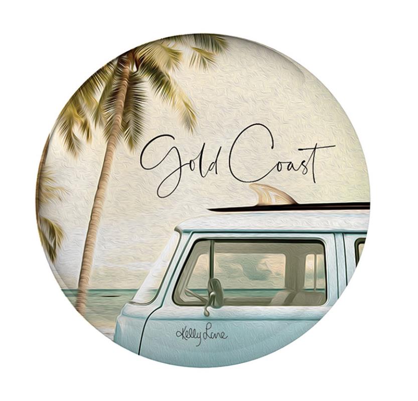 5cm Glass Dome Magnet Beach Combi by Kelly Lane