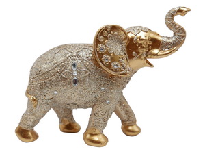 26cm Elephant in Gold/Silver