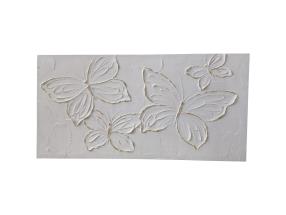 50x100cm Butterfly Print with Gold Design