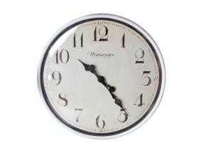 50cm Domed Antique White Clock