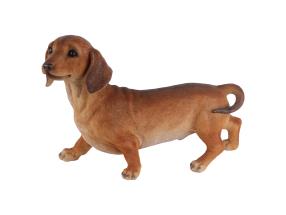 40cm Standing Brown Sausage Dog