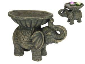 40cm Elephant Garden Holding Bowl
