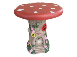 48x56cm Mushroom Garden Table and Gnome House