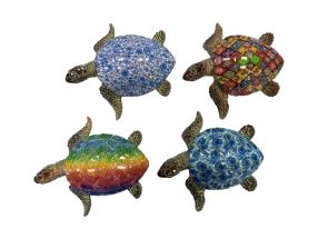 13cm Resin Turtle Wall Figurine 4 Asstd